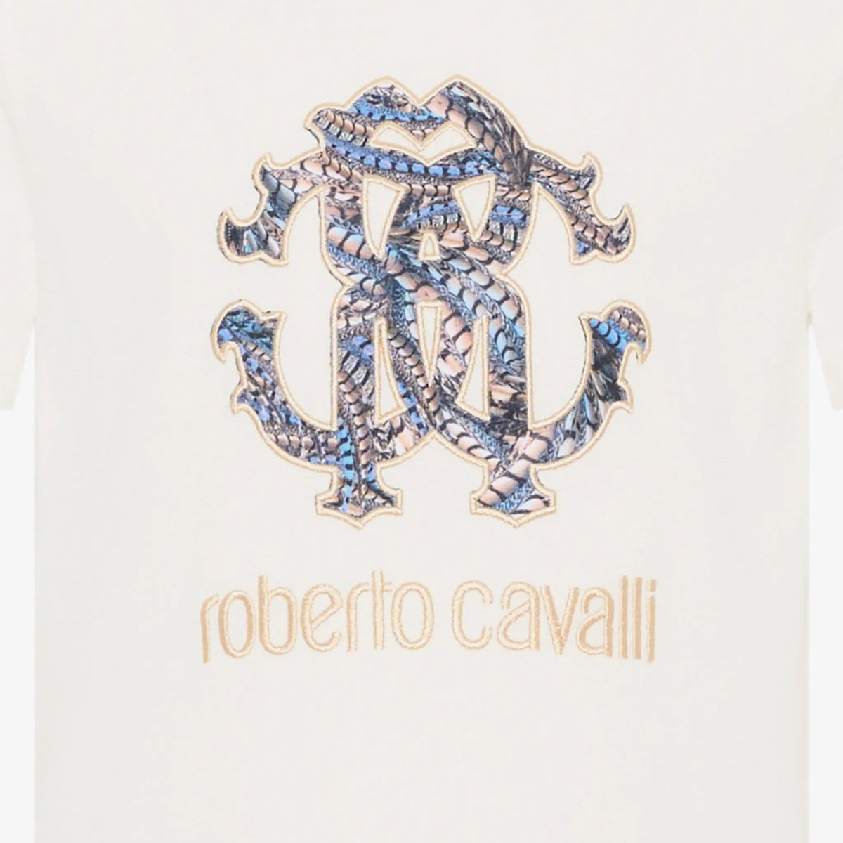 Roberto CavalliLeopard Collar T-Shirt8053638775682SAVANNA