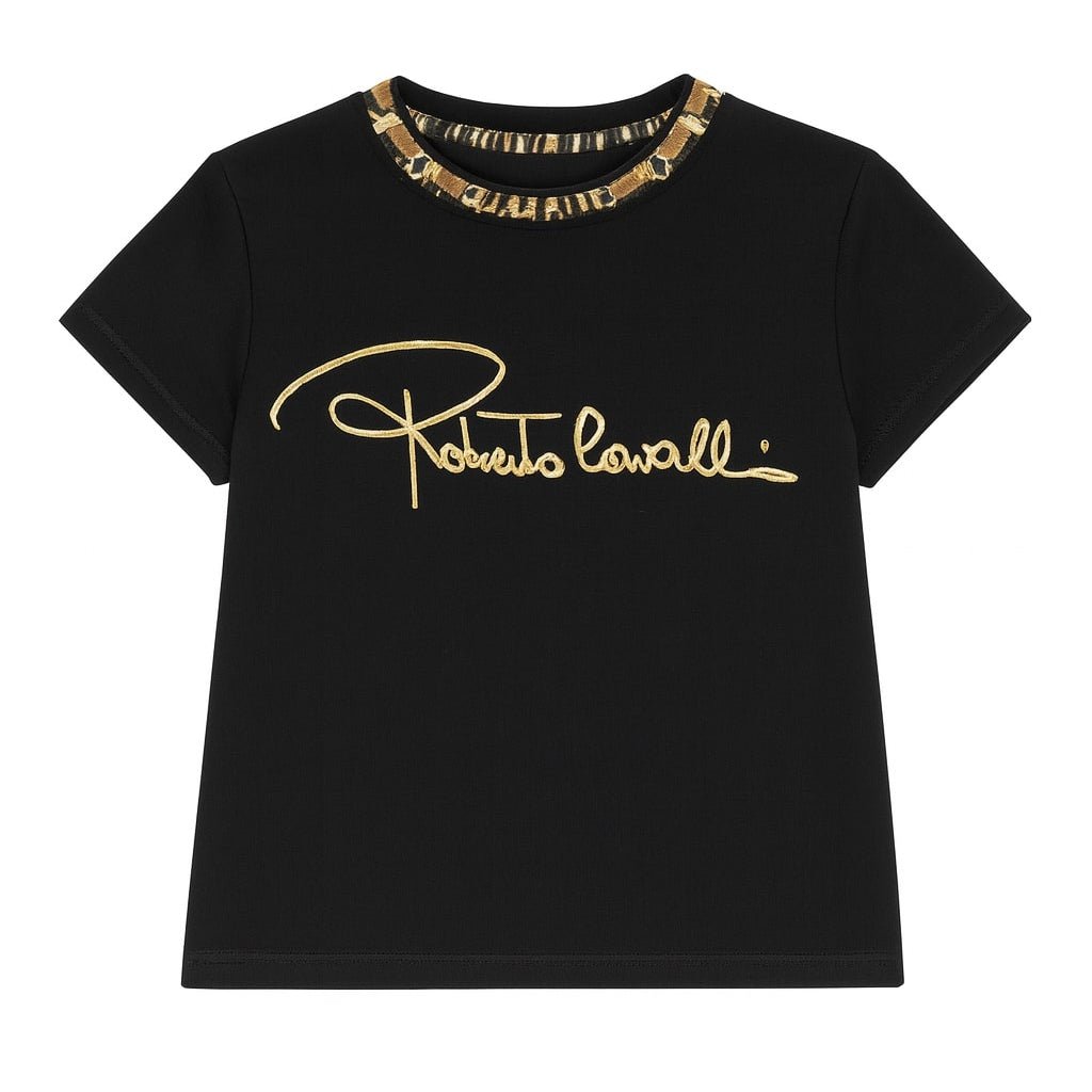 Roberto CavalliLogo Embellished T-Shirt8058596003198SAVANNA