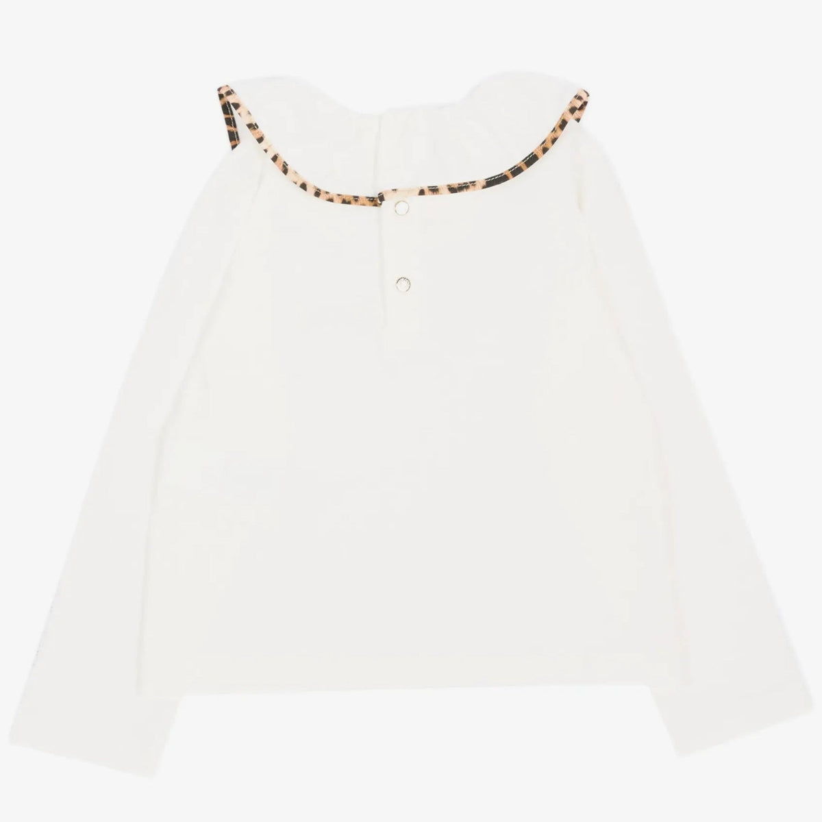Roberto CavalliLogo Embroidered Ruffled T-Shirt8053638805709SAVANNA