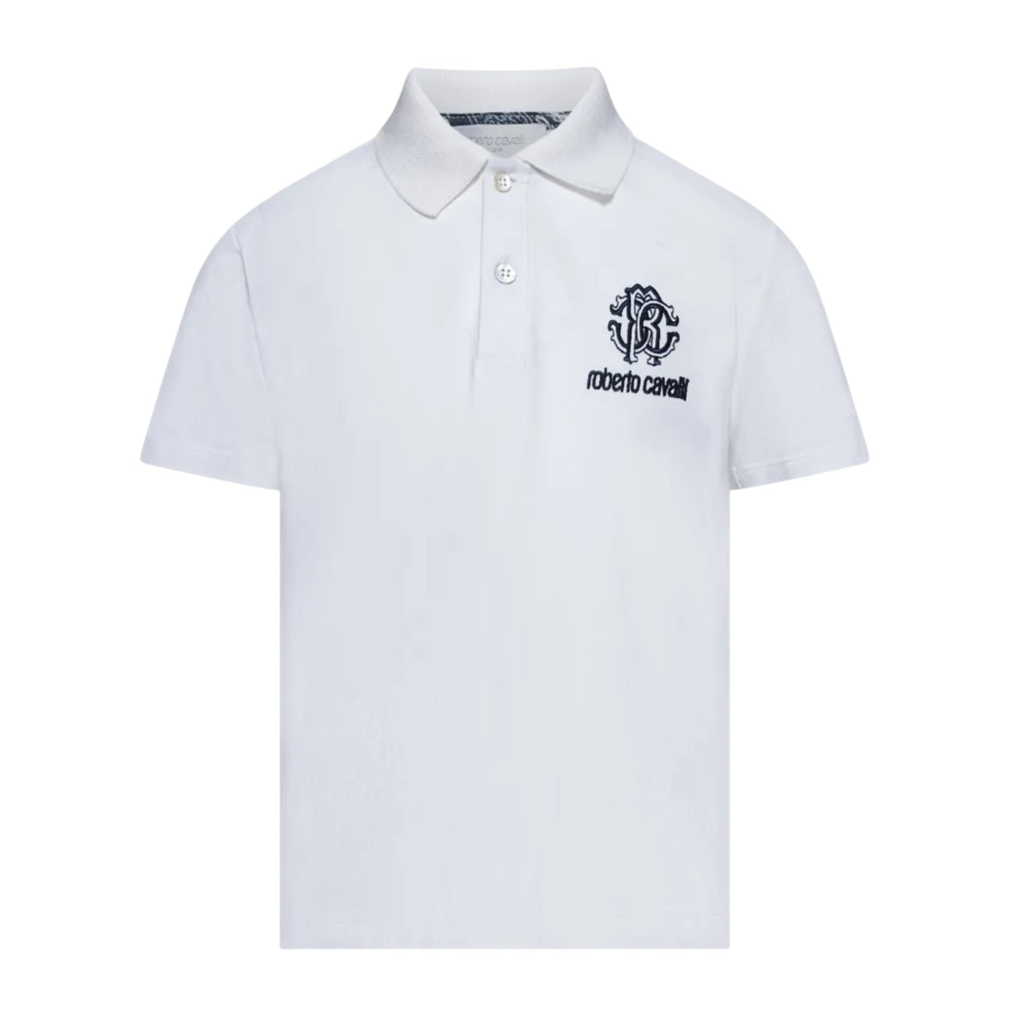 Roberto CavalliLogo Print Polo Shirt8053638444762SAVANNA