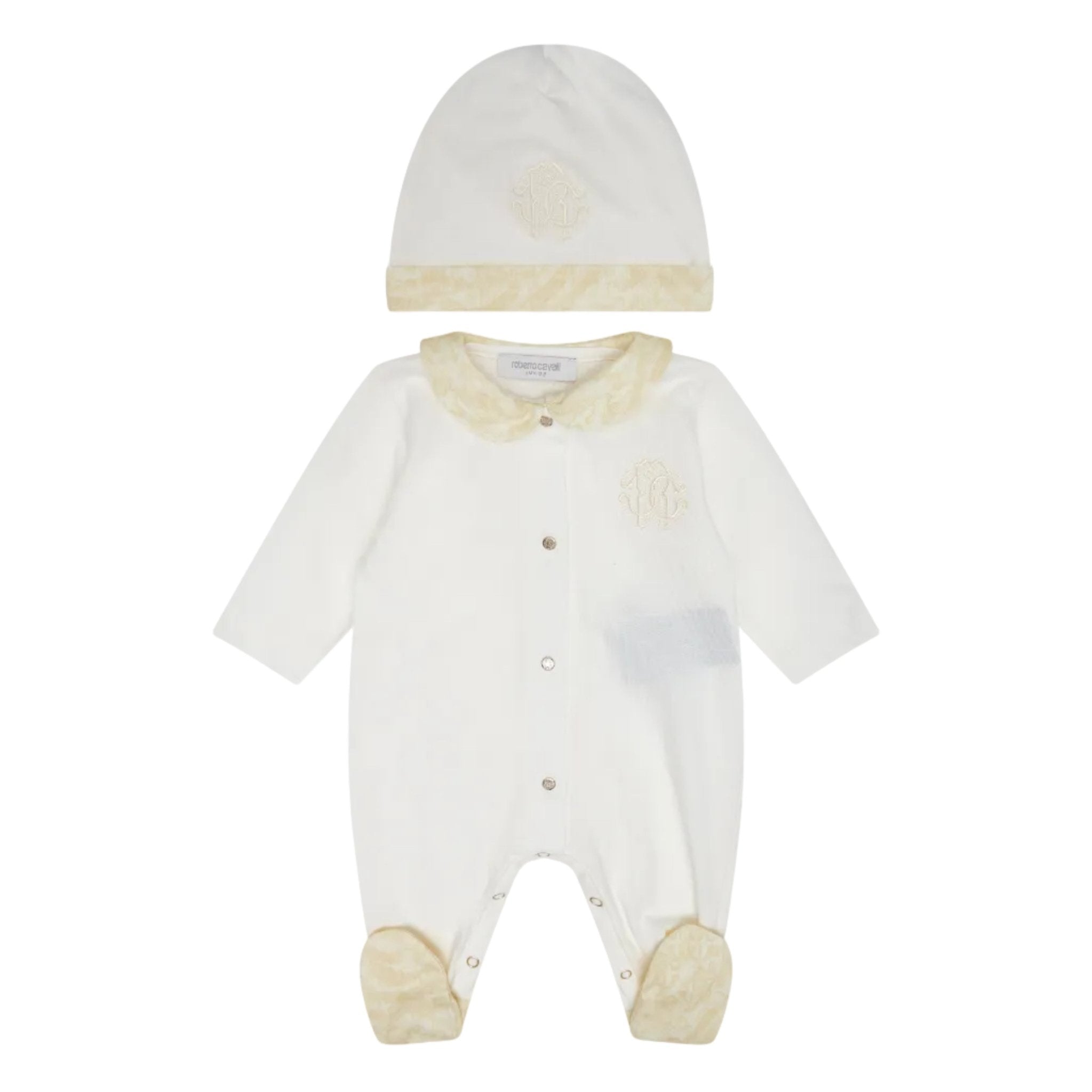 Roberto CavalliMonogram Print Babygrow Set8053638321865SAVANNA