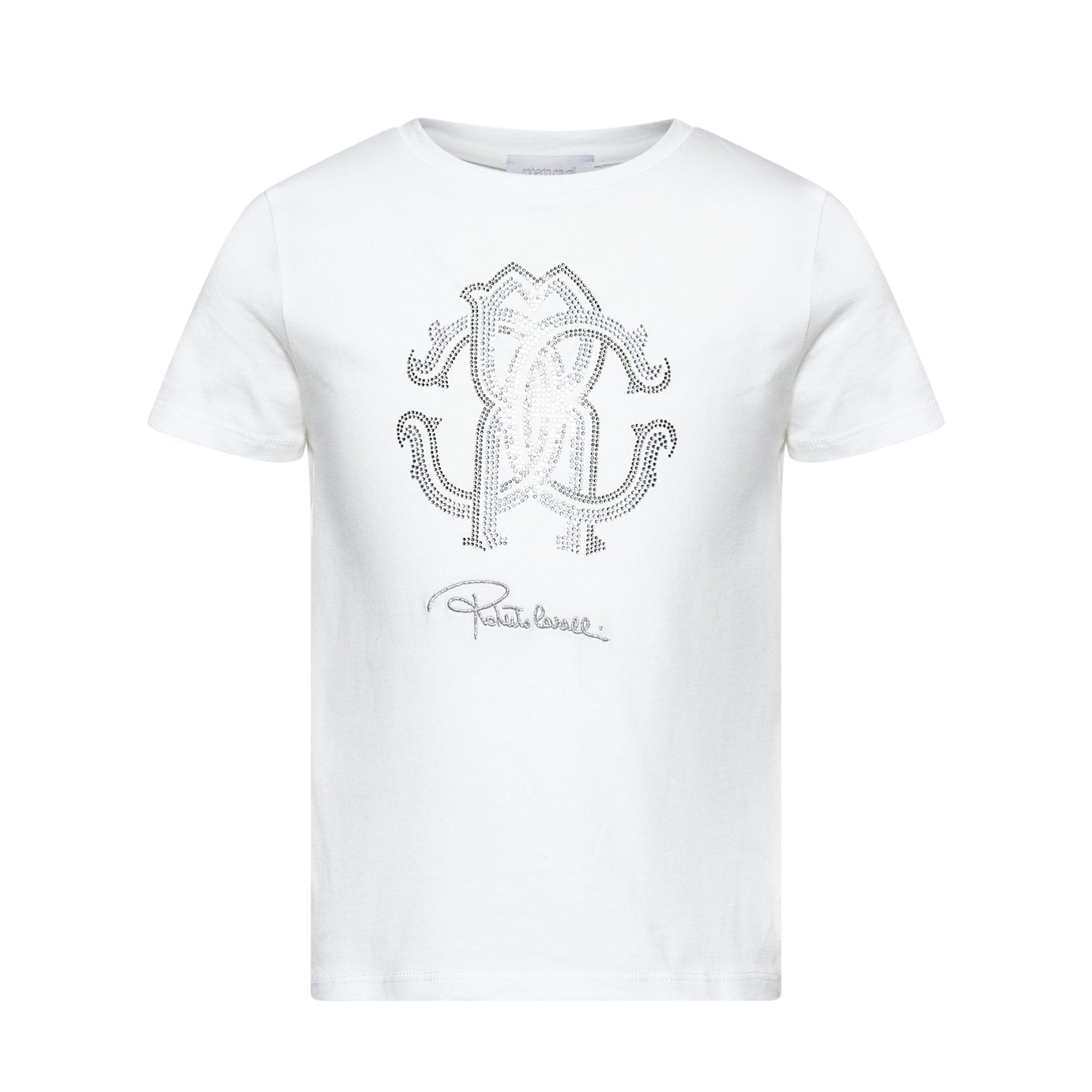 Roberto CavalliRhinestone Embellished T-Shirt8053638446926SAVANNA
