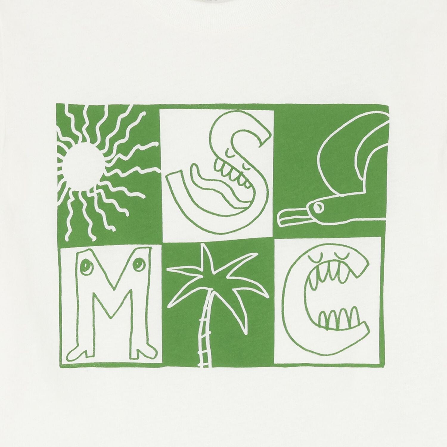 Stella McCartneyCheck Letters Print T-Shirt8055178788702SAVANNA