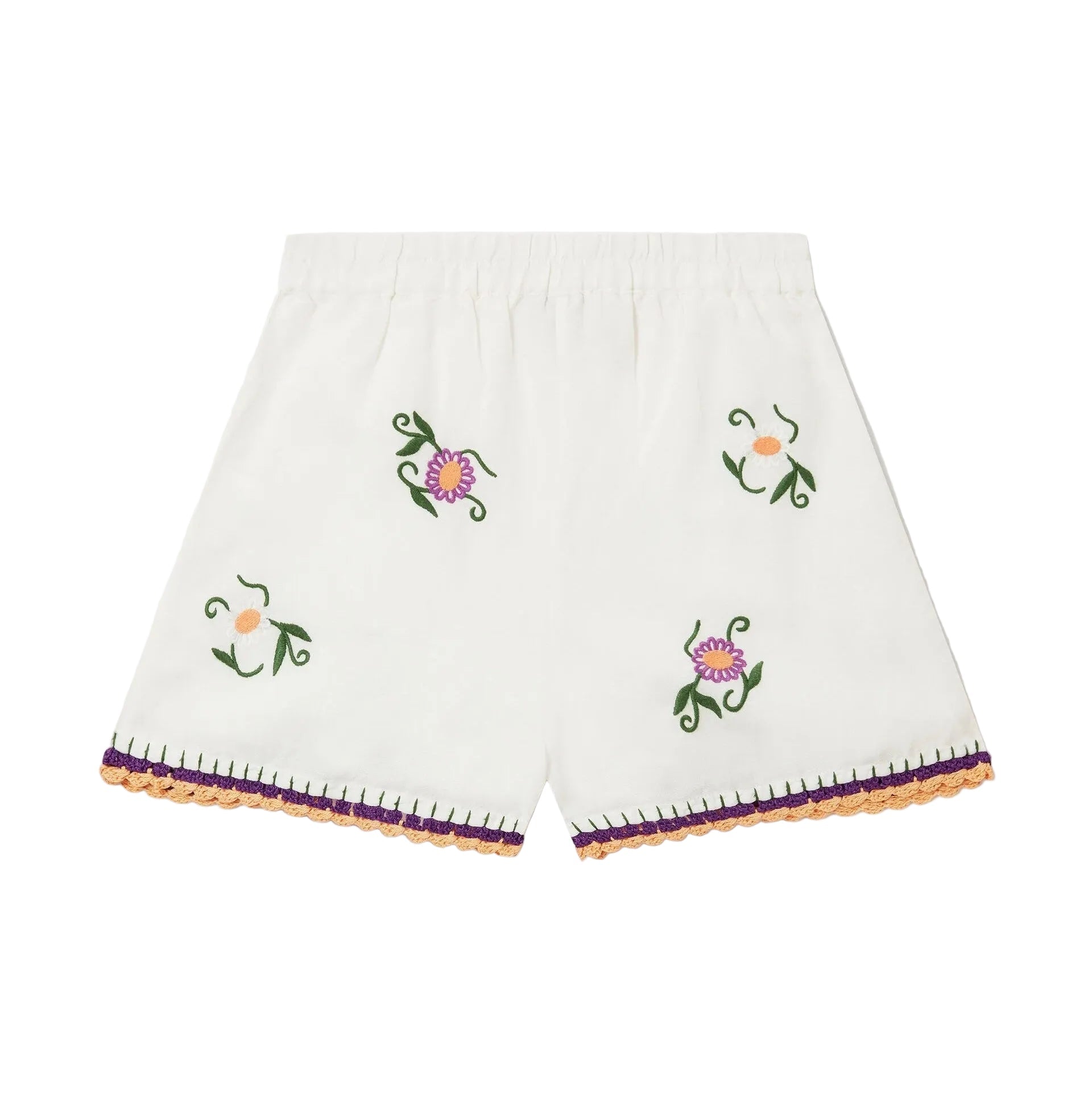 Stella McCartneyEmbroidered Linen - Blend Shorts8059774249421SAVANNA