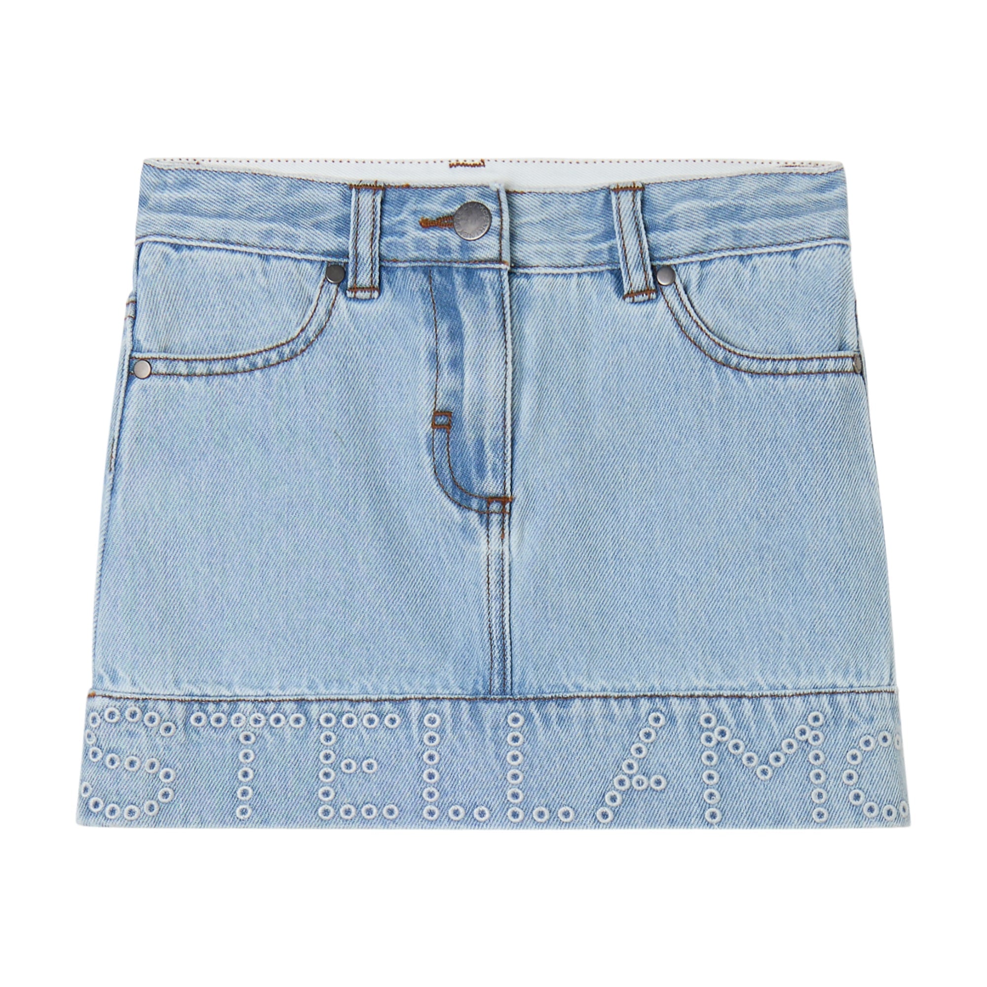 Stella McCartneyLogo Denim Mini Skirt8059774255040SAVANNA
