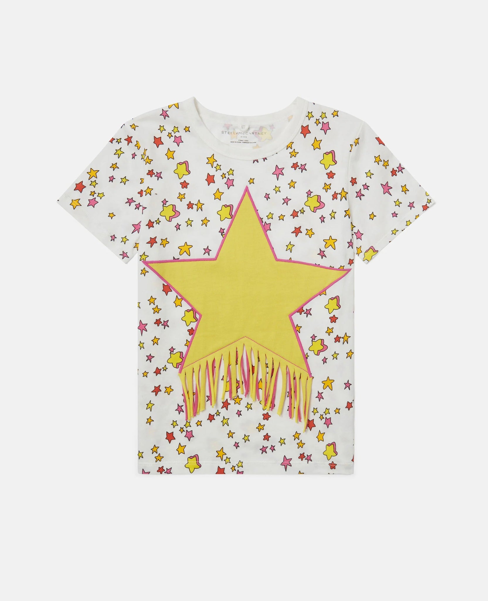 Stella McCartneyStar Graphic Fringed T-ShirtSAVANNA