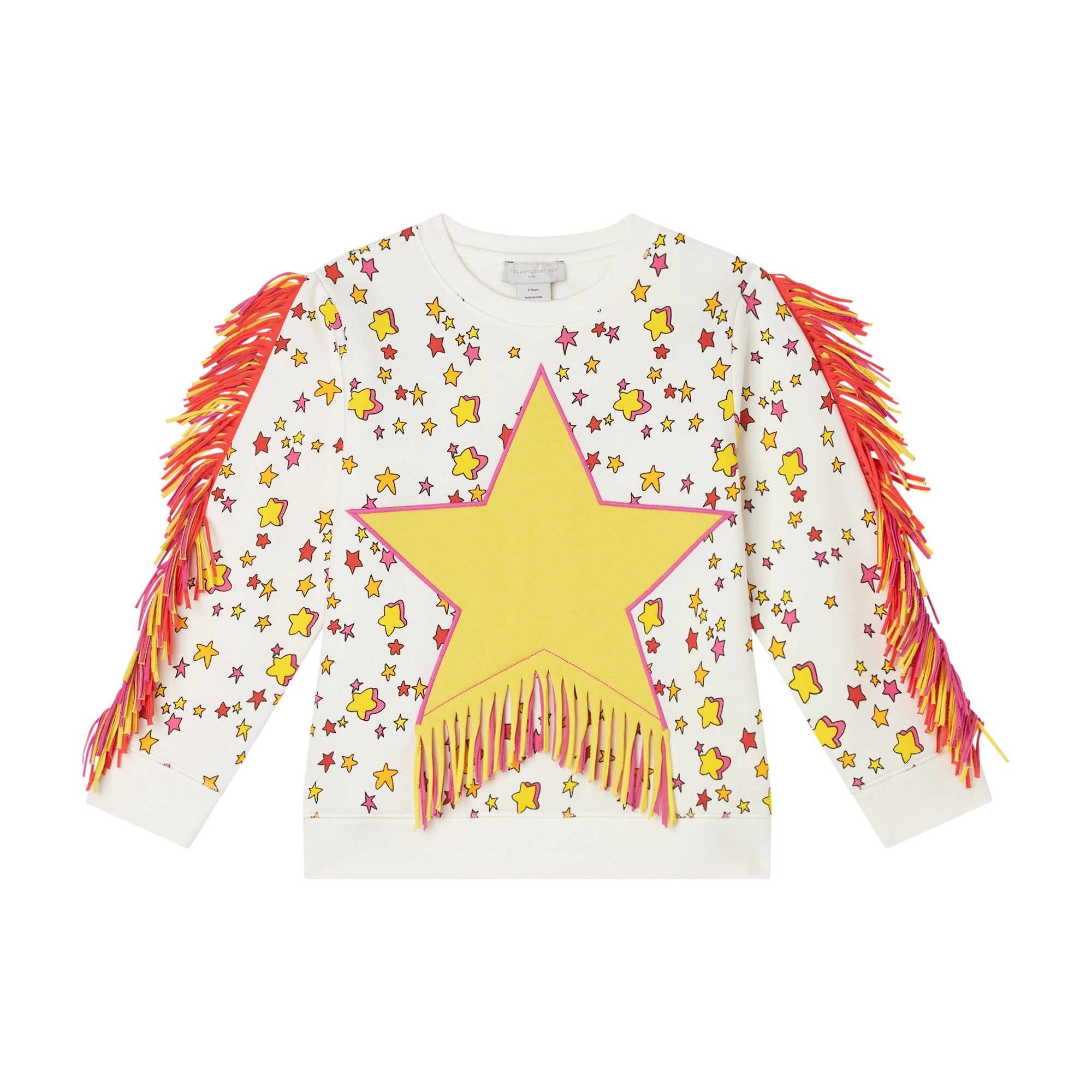 Stella McCartneyStar Motif Fringe Sweatshirt8055178969279SAVANNA