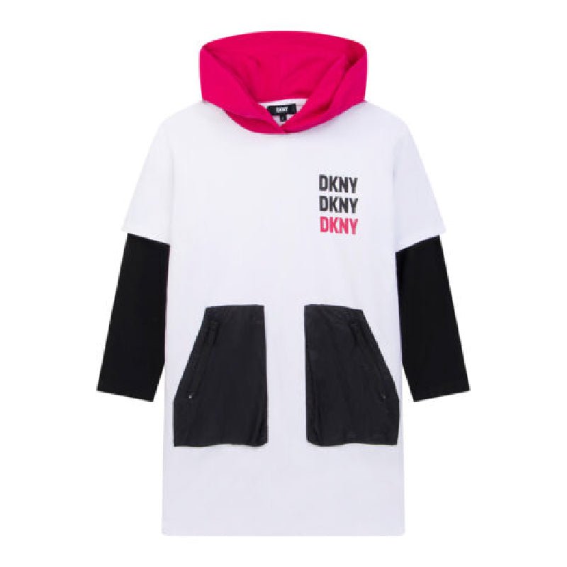 DKNYLogo Hooded DressSAVANNA