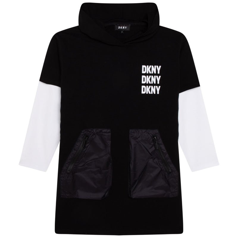 DKNYLogo Hooded DressSAVANNA
