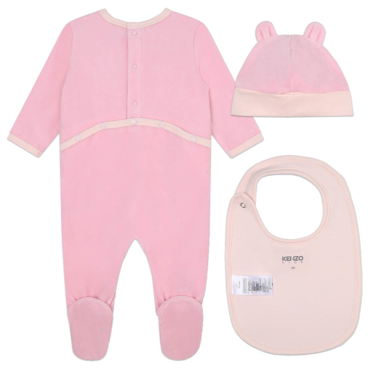 KENZOLogo Embroidered Babygrow Set3143163193015SAVANNA
