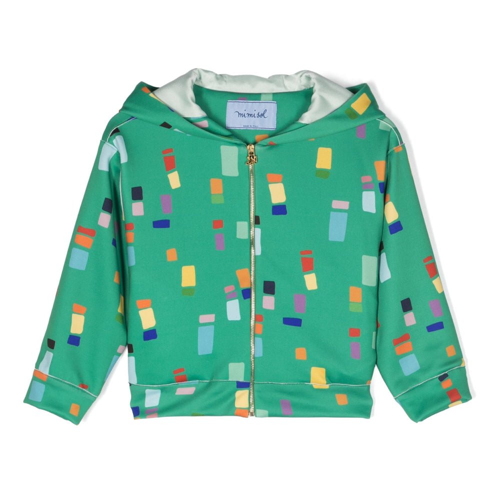 Mi Mi SolGraphic Print Ruffle Detail Hoodie8051167521275SAVANNA