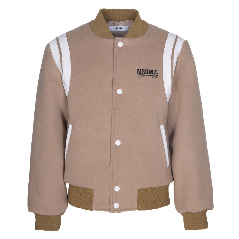 MSGMLogo Wool Bomber8051883175905SAVANNA